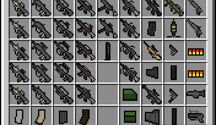 flans mod пак Modern Weapons Pack