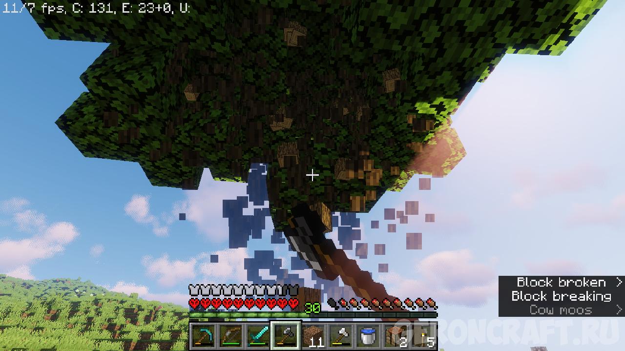 Treechop мод на майнкрафт. Tree Chopper 1.12.2