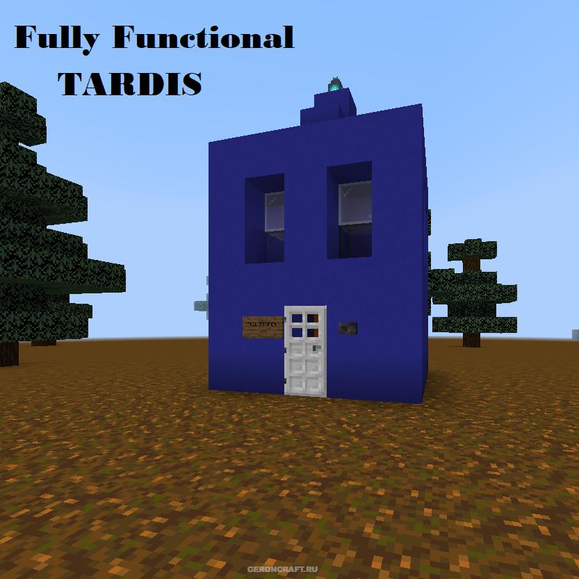 Fully-Functional Tardis (Immersive Portals) [1.20.2] [1.19.4] [1.16.5] /Карты в Майнкрафт на дома / Geroncraft