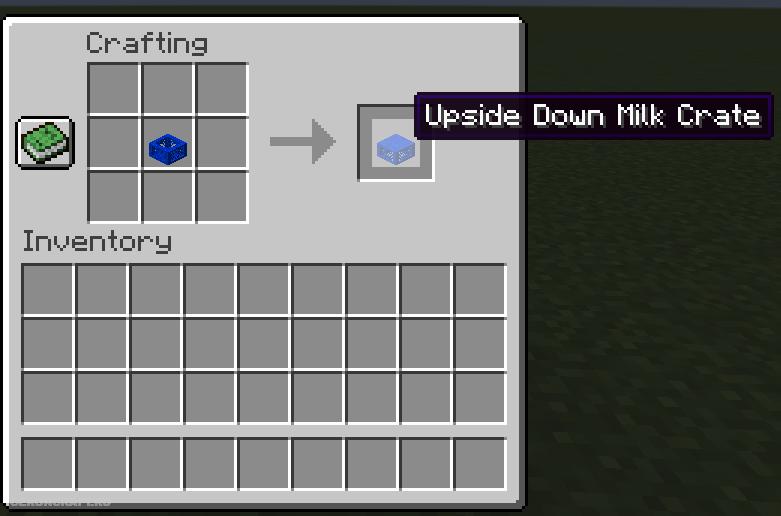 Milk Crate Mod [1.16.5] / Моды на Майнкрафт / Geroncraft