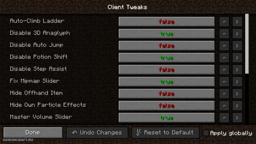 Client Tweaks [26.2] [26.1.2] [1.21.11] [1.20.6] [1.19.4] [1.18.2] [1. ...